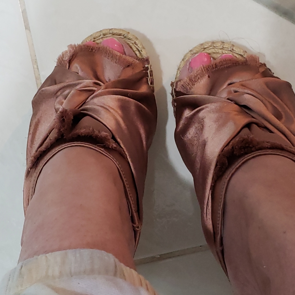 Wedges In Pink "Odele "Platform Wedges View 3